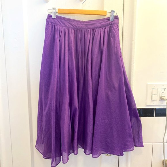 J. Crew Dresses & Skirts - J. Crew Lightweight Cotton Purple Skirt Summer